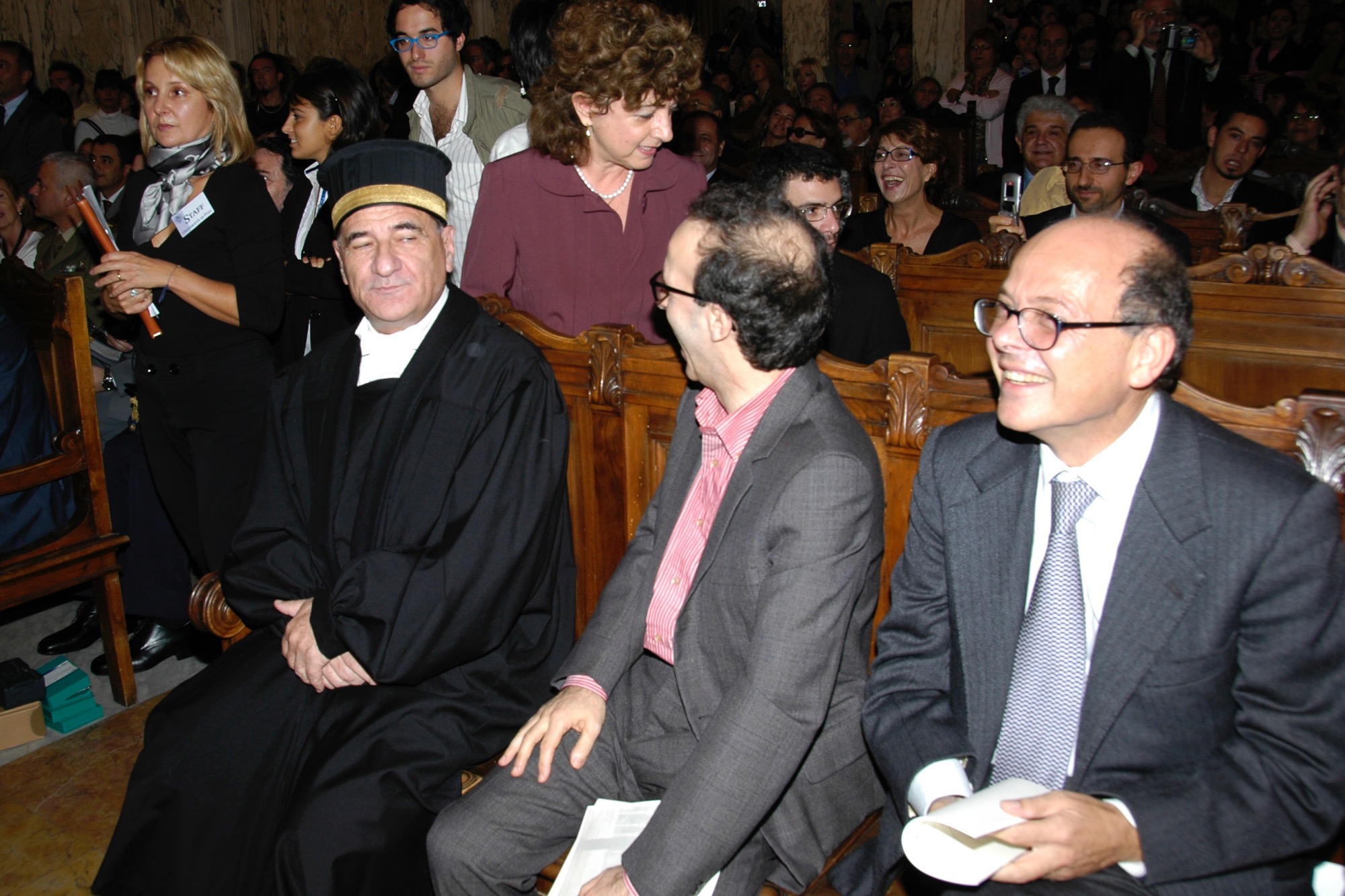 Vincenzo Cerami, Roberto Begnigni e Mario Guazzelli.jpg