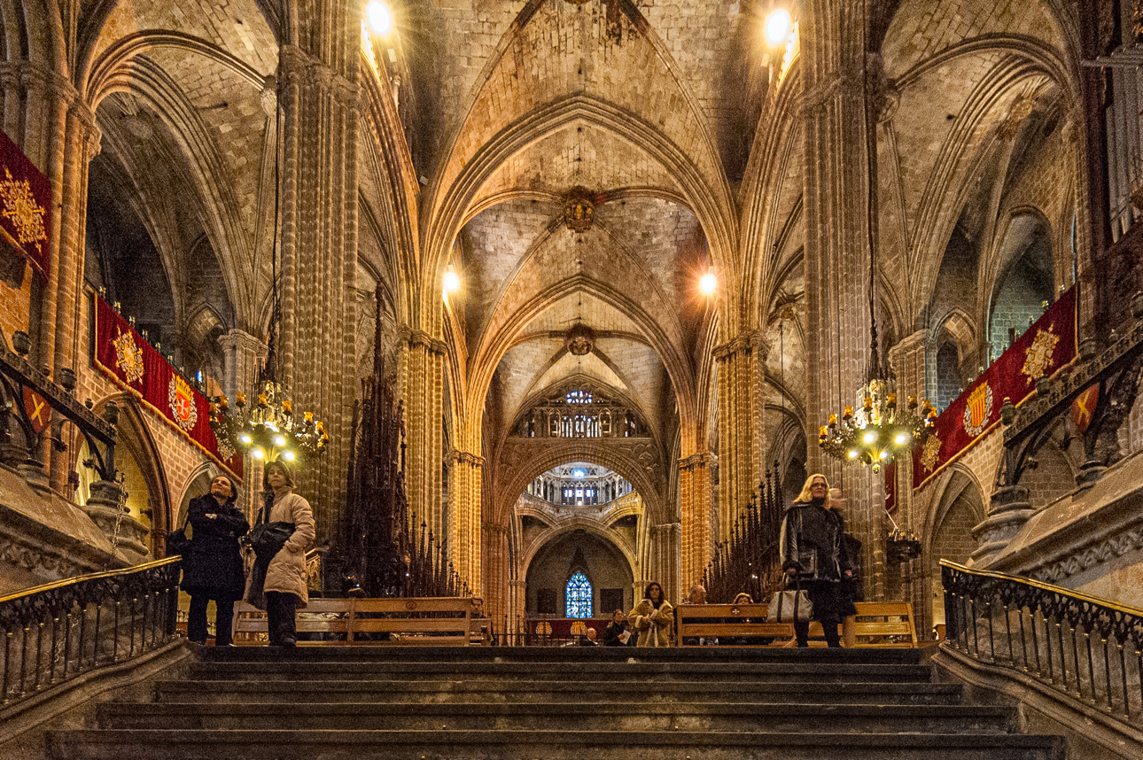 Interno della Cattedrale di Barcellona
