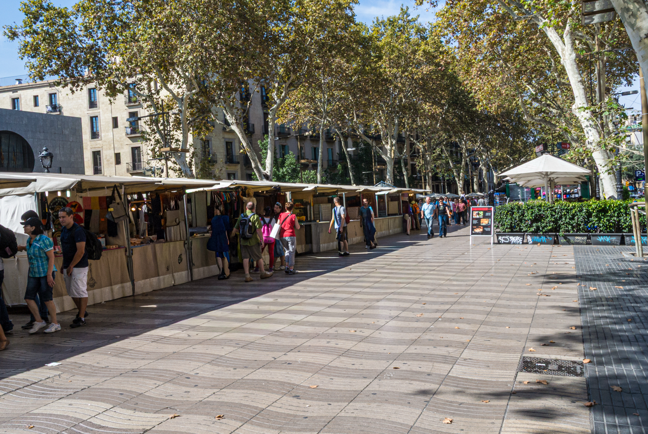 Mercatini sulle Ramblas