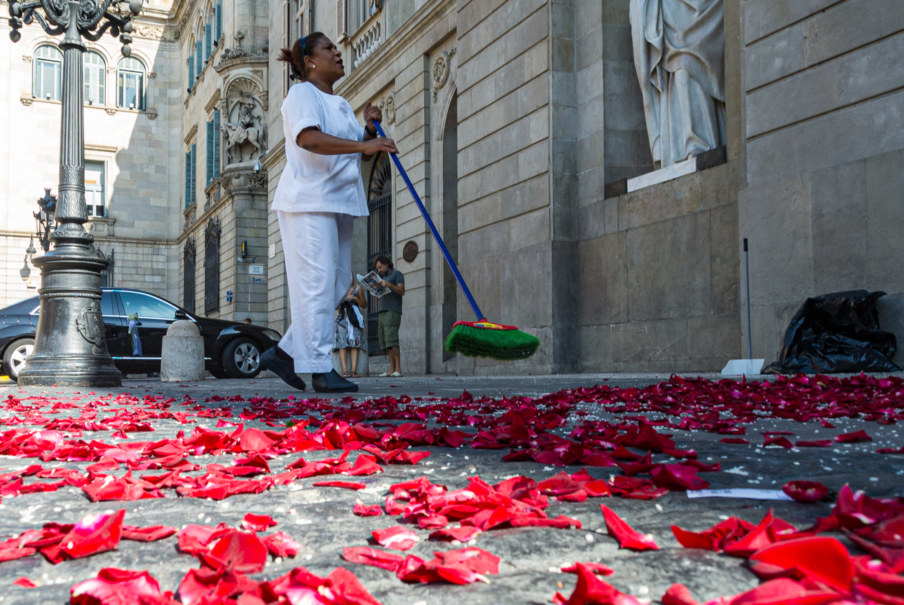 Dopo la festa, tra le vie di Barcelona