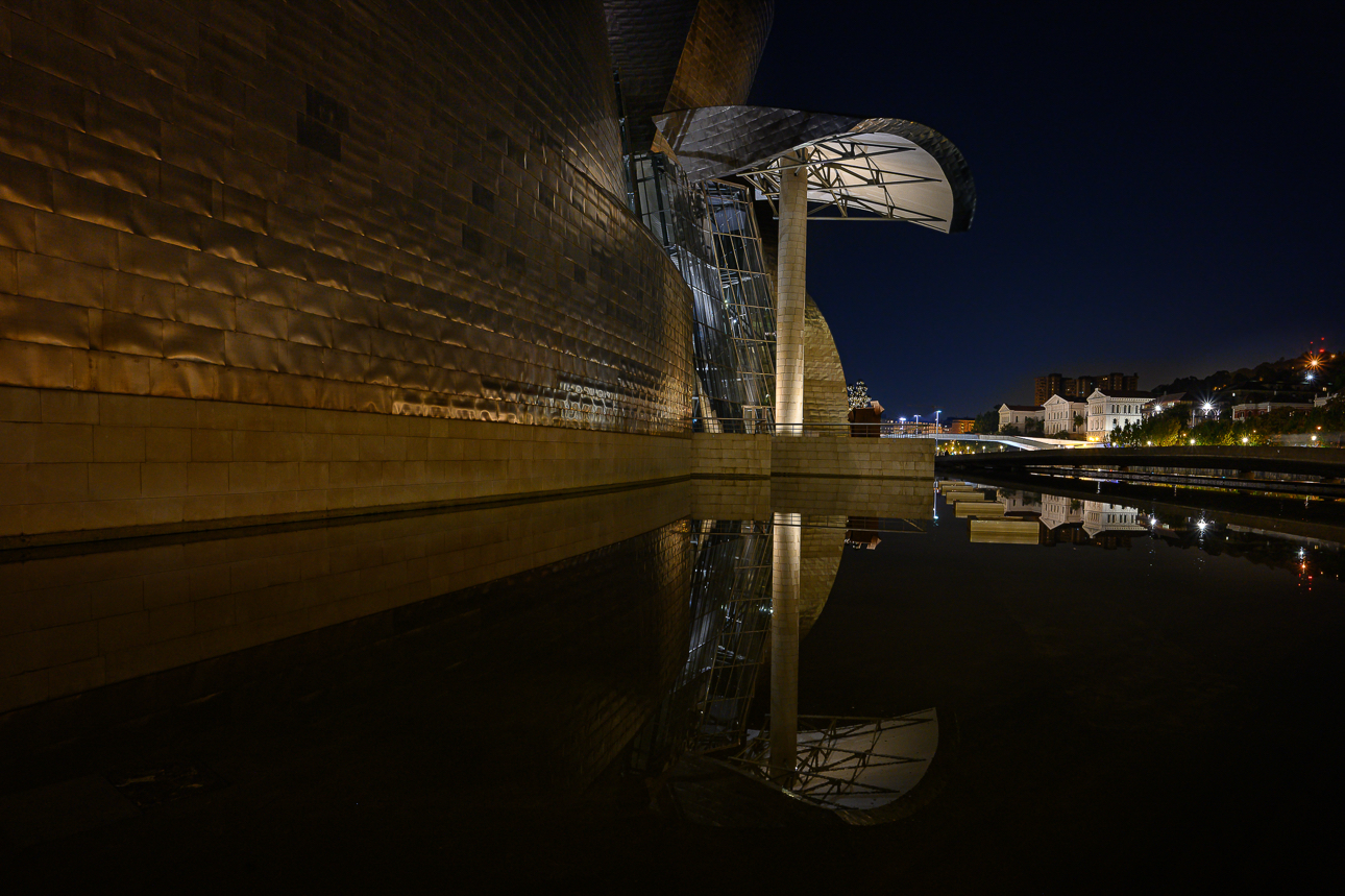 Museo Guggenheim in notturna