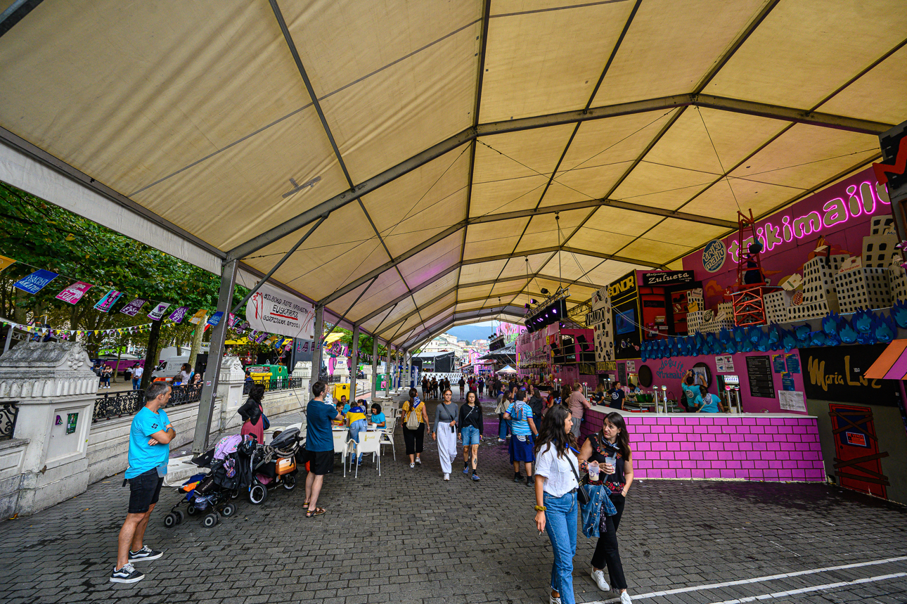 Street food in occasione della Aste Magusia la Semana Grande di Bilbao