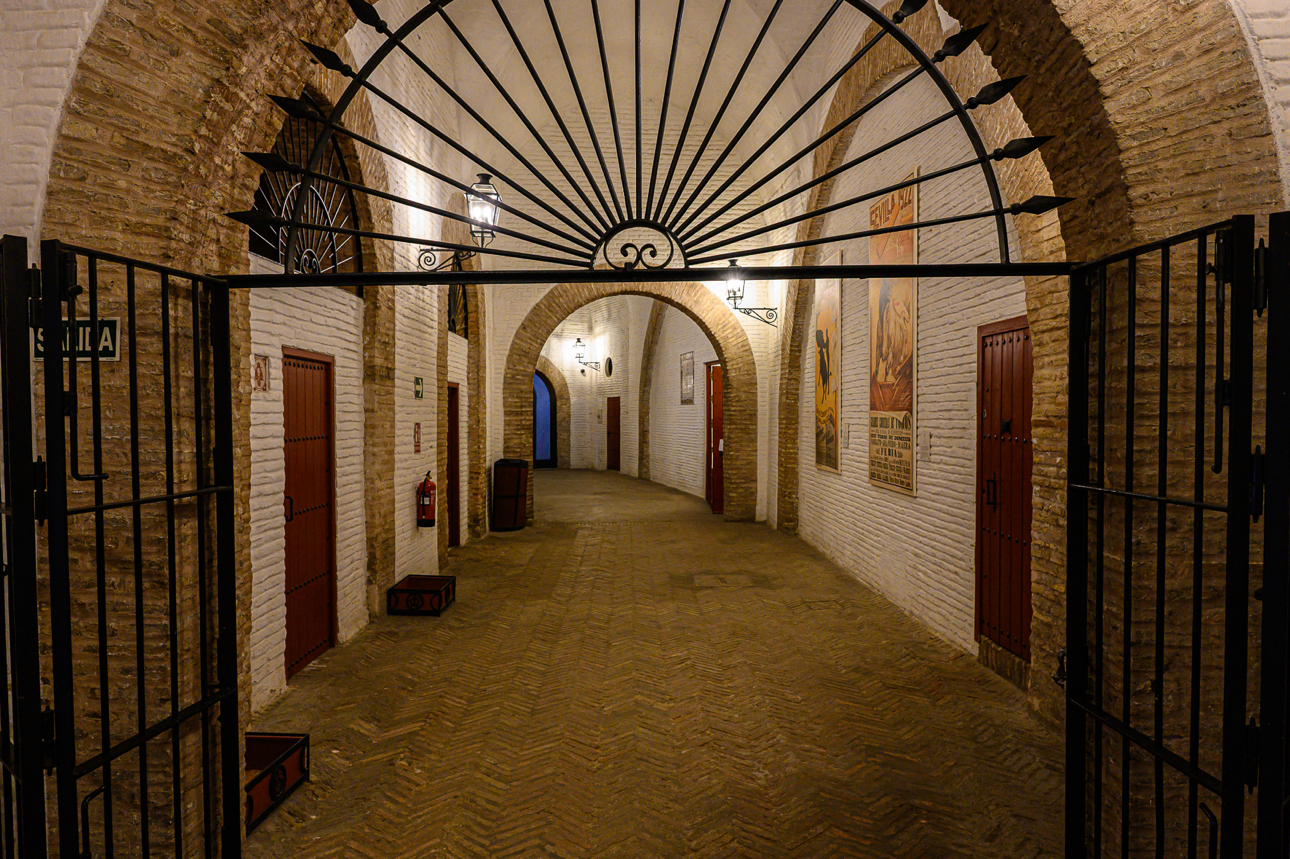 Un corridoio all'interno della Plaza de Toros