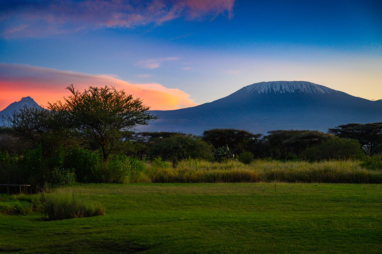 Amboseli - Tramonto sul Kilimangiaro