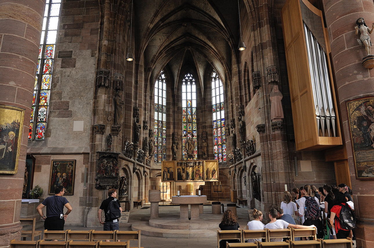 L'interno della Frauenkirche (Chiesa di Nostra Signora)