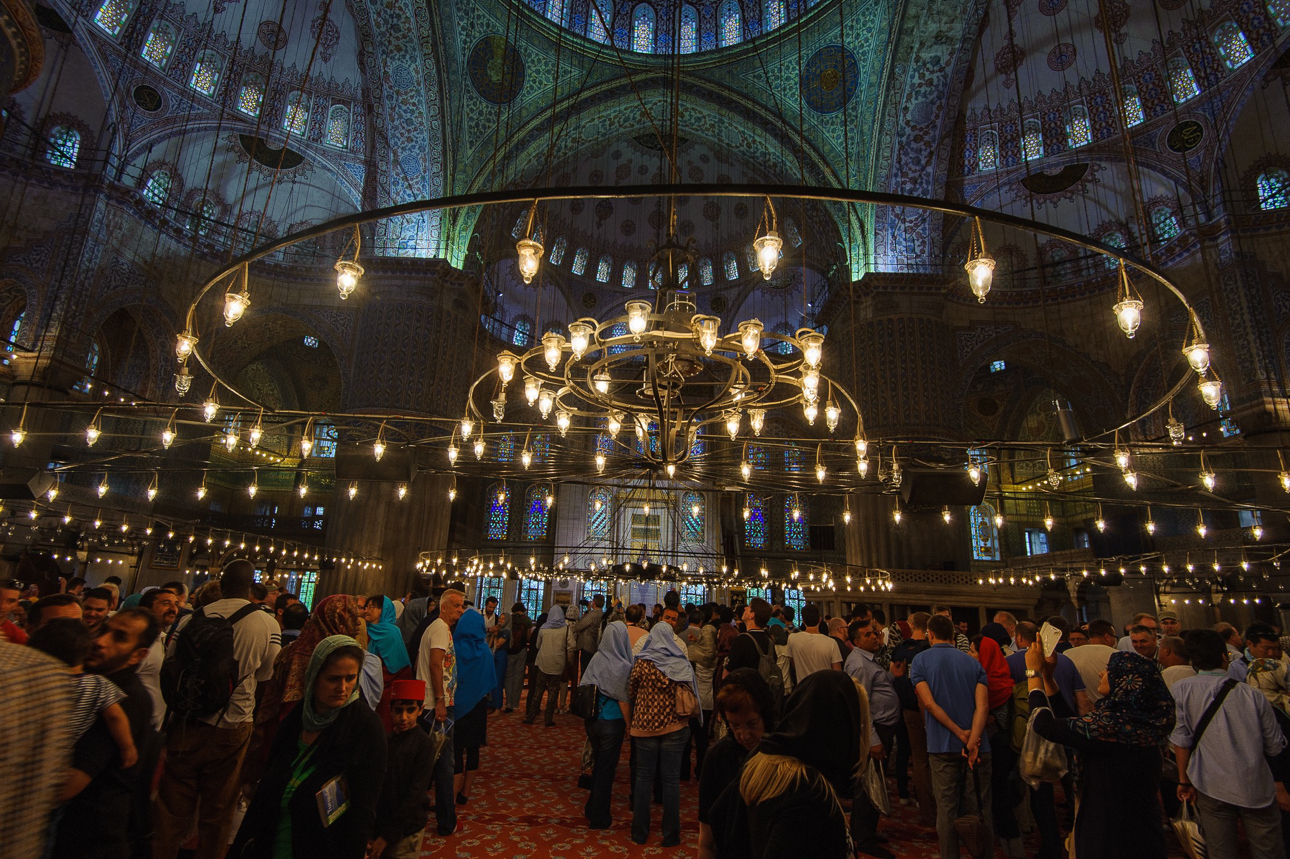 Lo stupore dell'interno della Moschea Blu