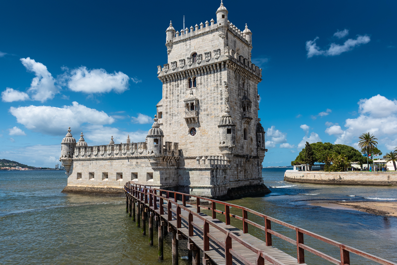 La Torre di Bel&eacute;m, situata alla foce del fiume Tago